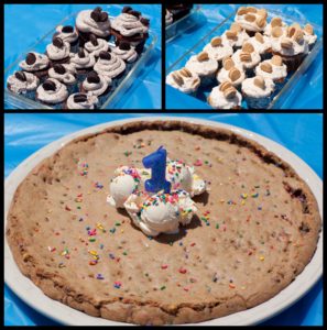 Maria two peas and their pod skillet cookie cookies and cream cupcakes