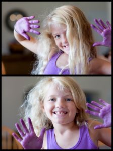 slime smelly belly tv food coloring dyed hands