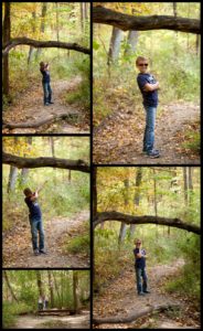 fall family fun woods portraits