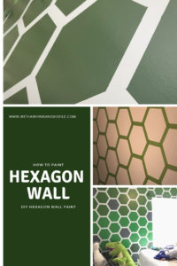 hexagon wall paint diy